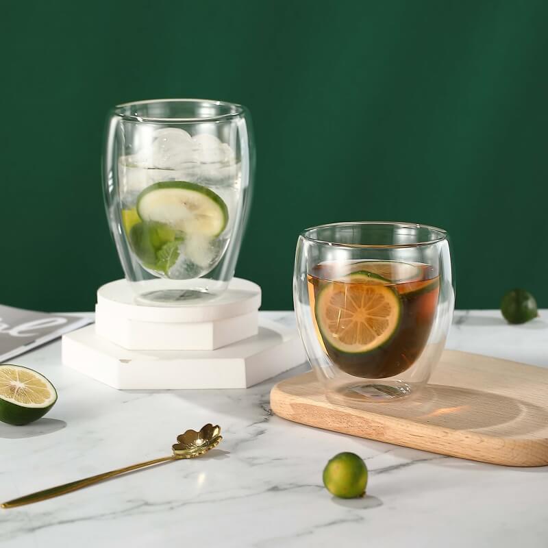 Double wall insulated glass cup