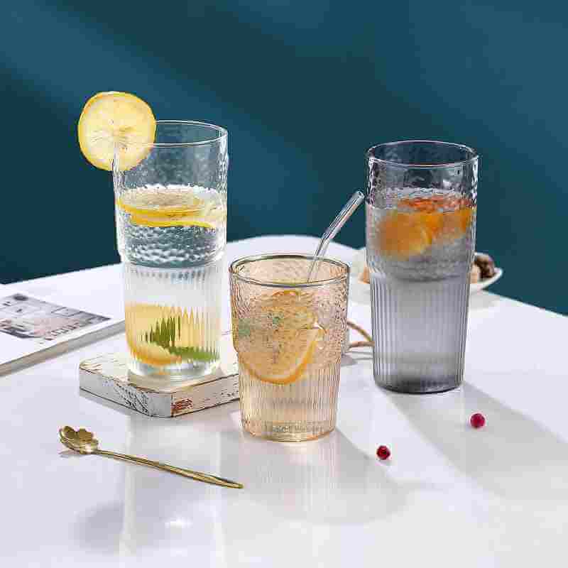 glass tumbler with straw wholesale