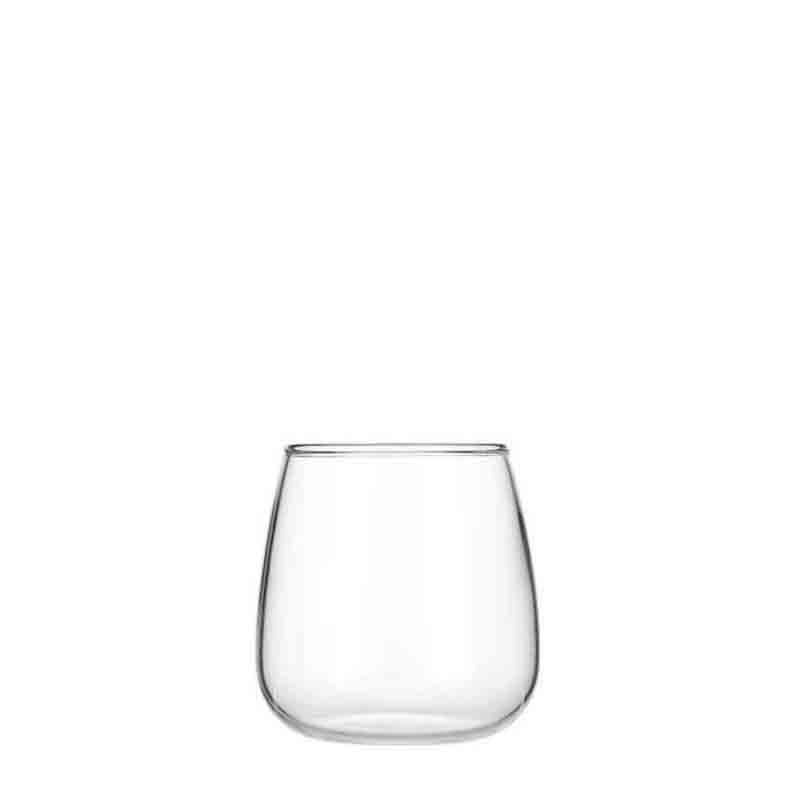 clear glass tumbler