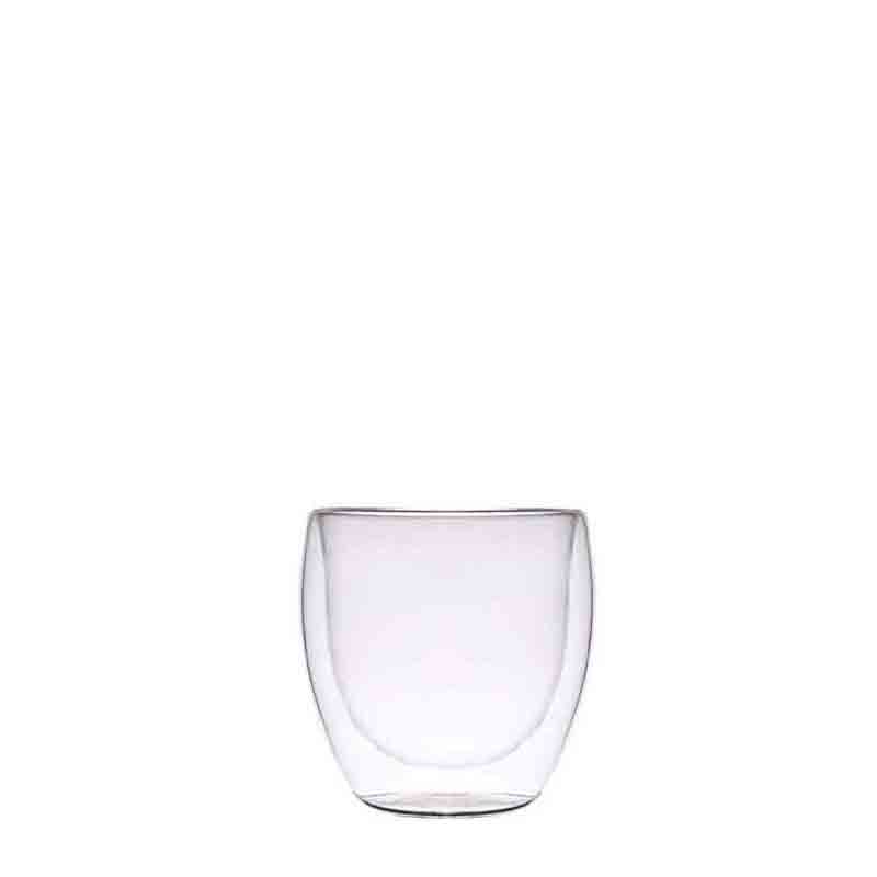 double wall glass cup 150ml