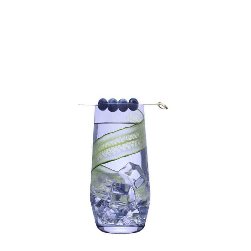 crystal glass highball tumblers