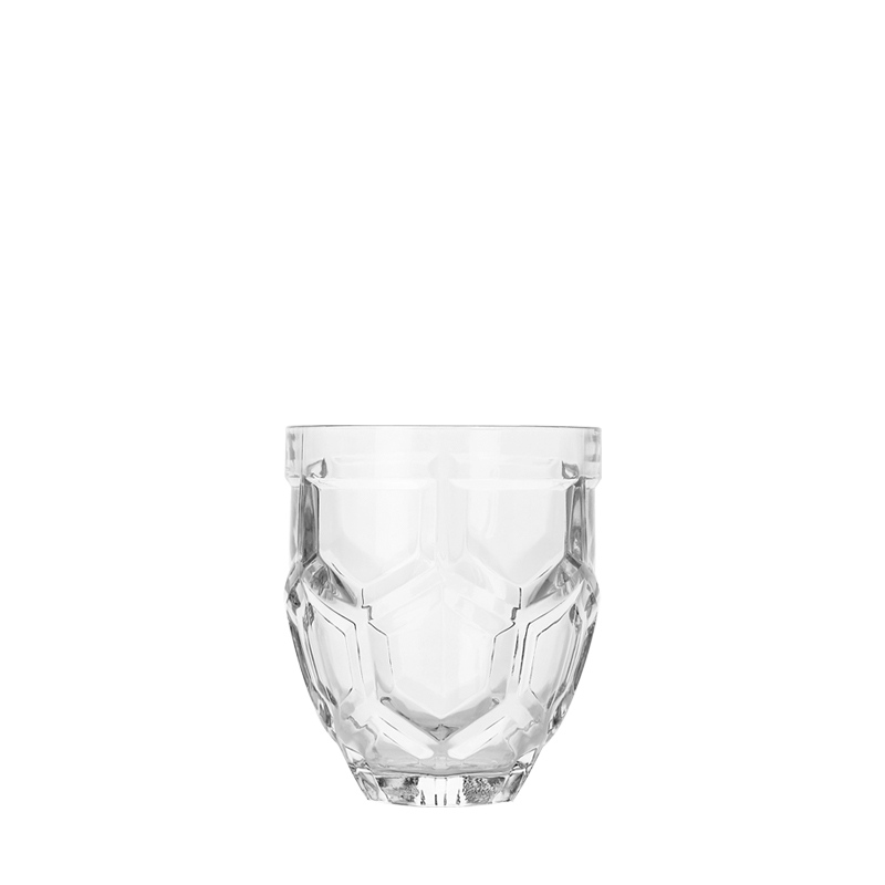 Carved Stripe Drinking Water Whiskey Glass