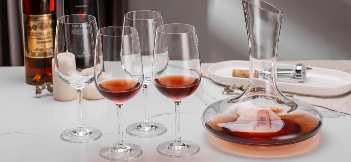 crystal decanter set 