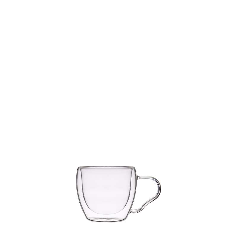 borosilicate glass coffee cup set