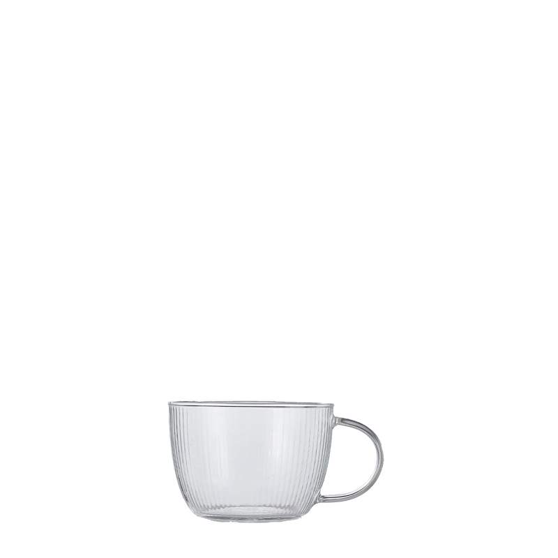 modern glass coffee cup