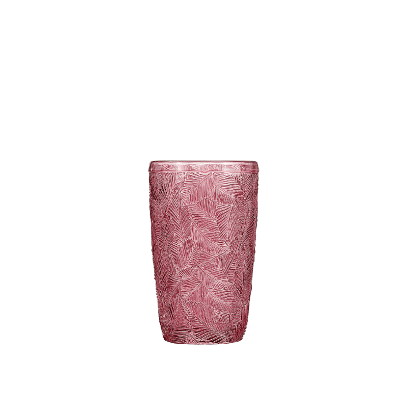 Solid color glass cup