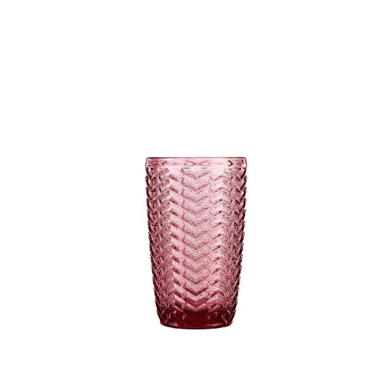 colored glass tumbler