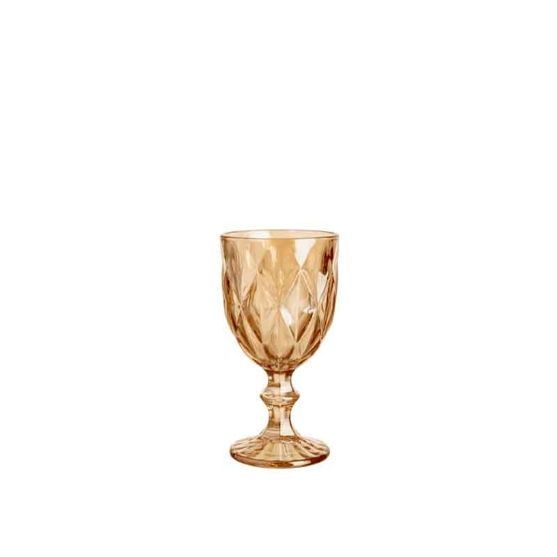 amber glass goblet