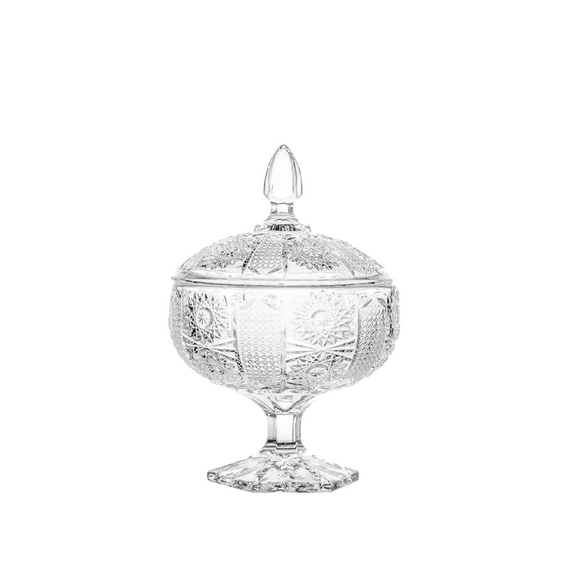 Embossed glassware jar