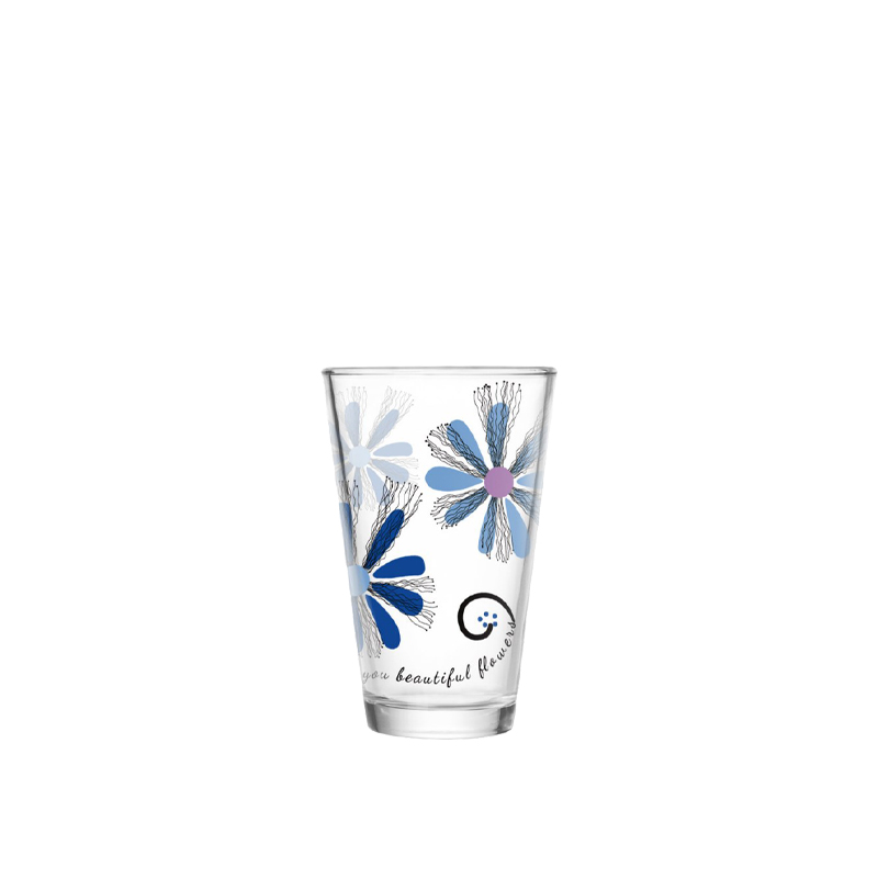 Eco-friendly printed glass cup