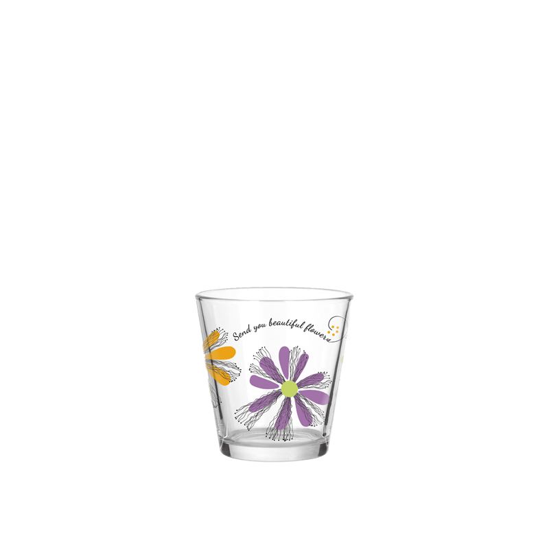Dishwasher safe glass tumblers