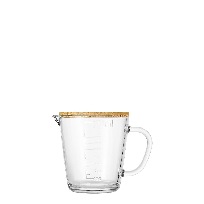 bamboo lid measuring jug