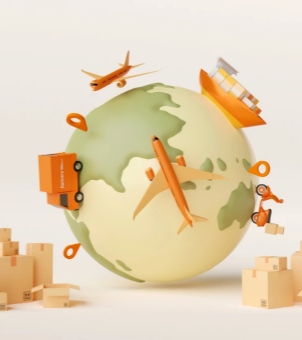 Serving the Global Market A diagram illustrating services to the global market