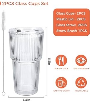 E-commerce platforms sell glass cups